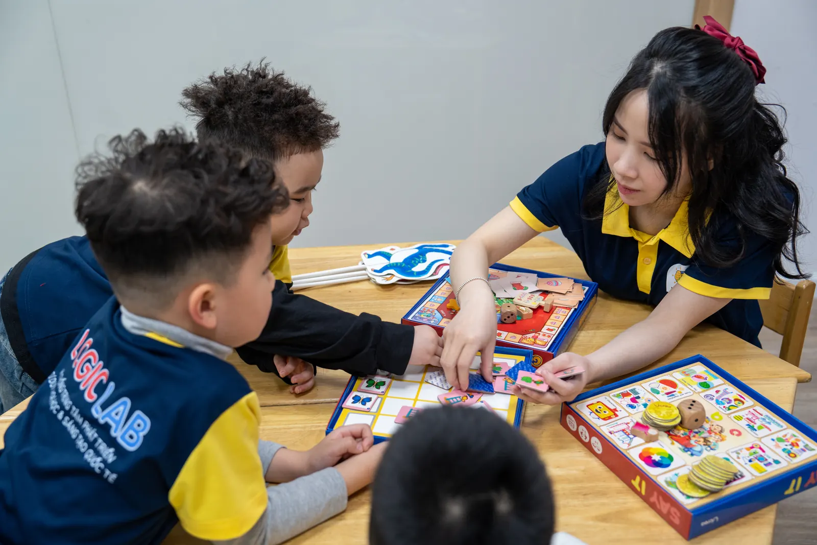 Students in a hands-on learning experience at LogicLab
